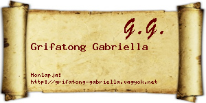 Grifatong Gabriella névjegykártya